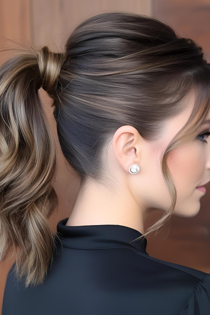  Textured Low Ponytail