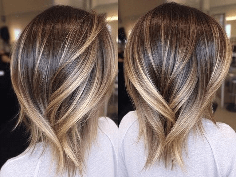 Layered Shag with Highlights