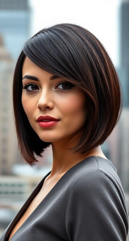 Side-Parted Bob